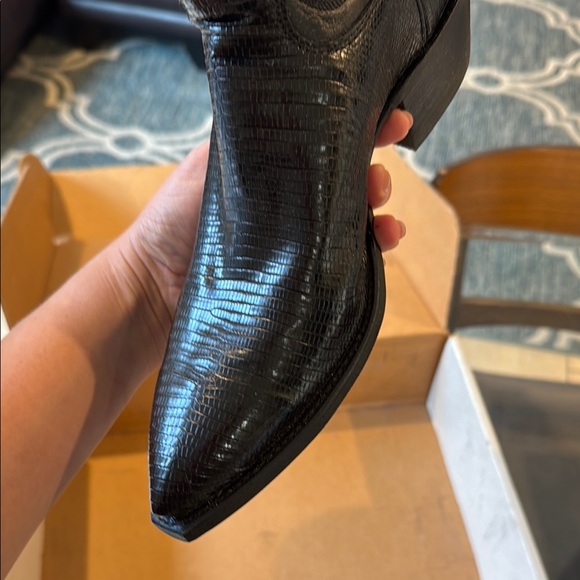 Black Justin Cowboy Boots - Picture 8 of 13